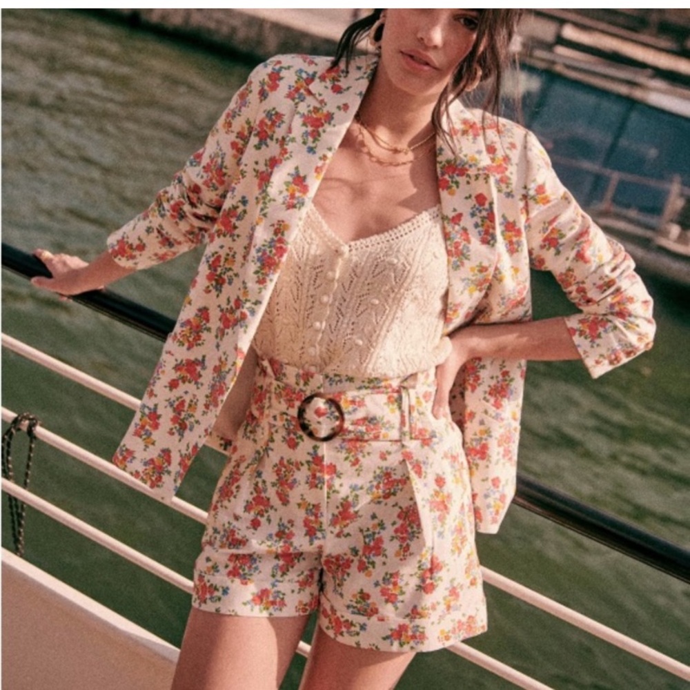 Sezane Rome Shorts - Floral Print